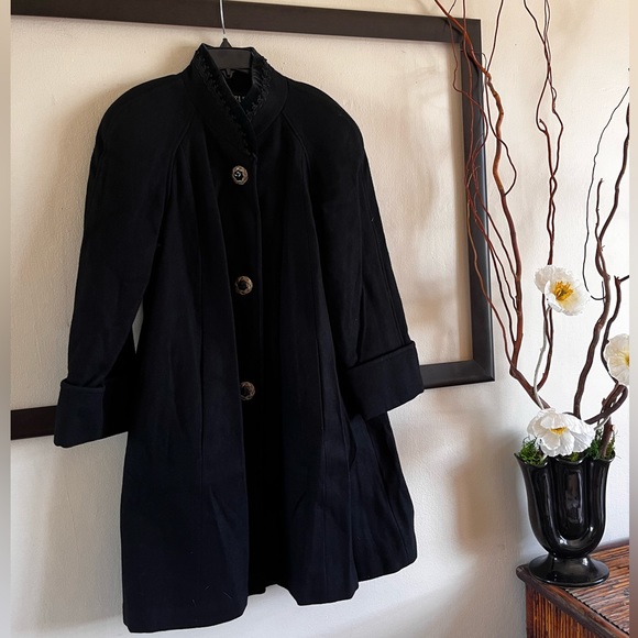 JOFELD Jackets & Blazers - JOFELD vintage A line black coat